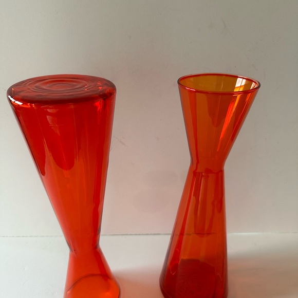 1960’s  Hand Blown Crystal Vases from Morgantown Glass Factory - Picture 3 of 7